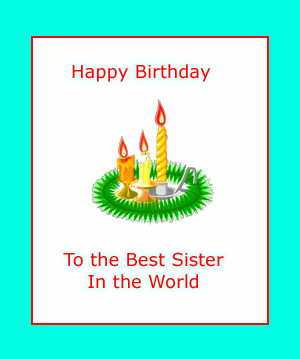 Sister Wishes Card