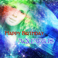 Aquarius Birthday Card