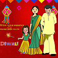 Family Diwali Cards, Family Deepavali cards, Diwali family ecards