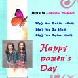 Happy Women's Day Sister cards