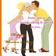 Womens Day aunty wishes cards