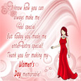 Thank You Womens day Card